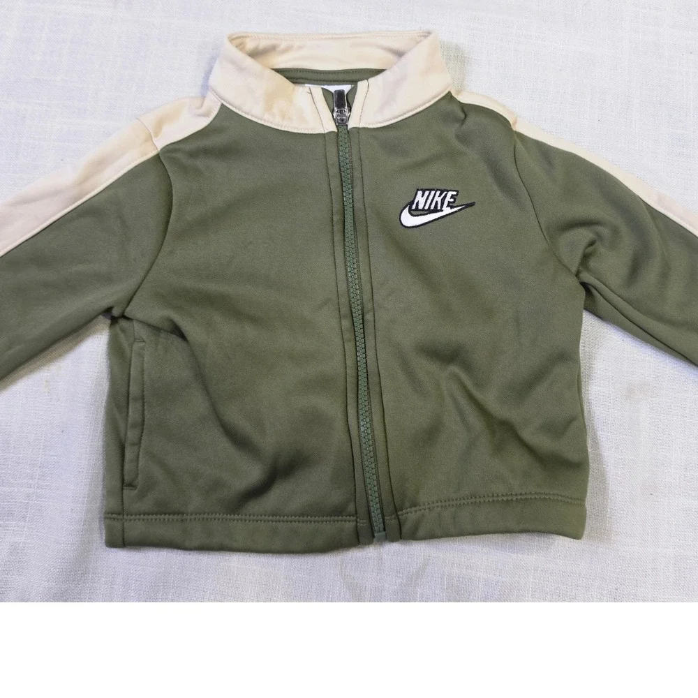 Nike Toddler Track Jacket Olive Green & Winnie the Pooh Raglan Shirt Khaki Pants